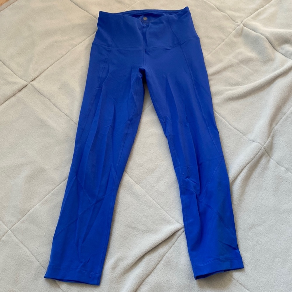 Royal Blue Cropped Leggings